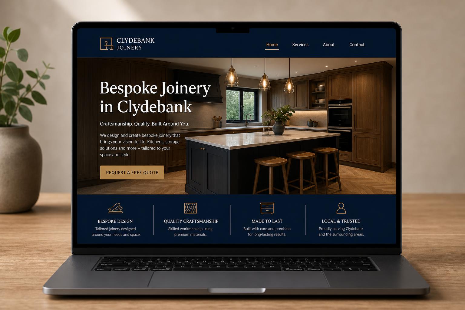 Clydebank Joinery website preview
